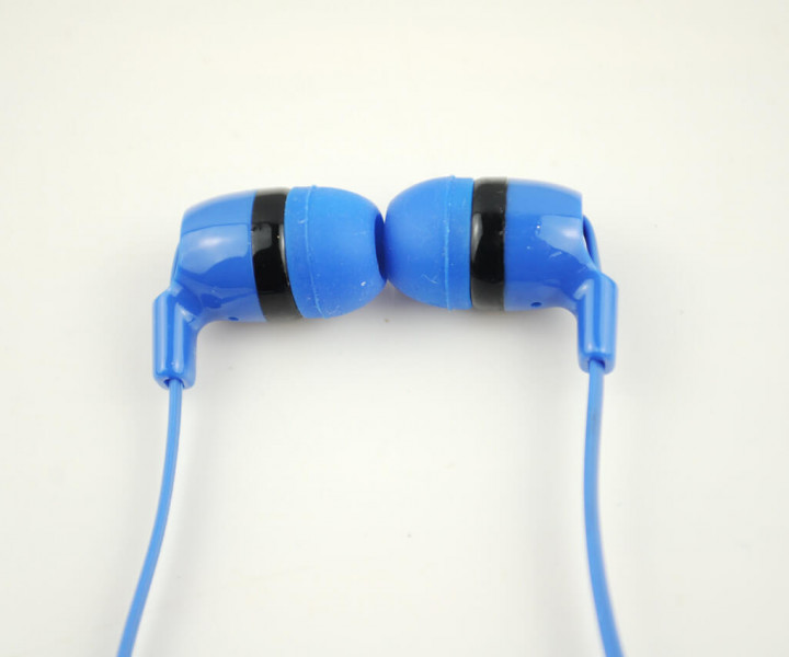 Наушники M1 Blue, Mini jack (3.5 мм), вакуумные, микрофон на проводе